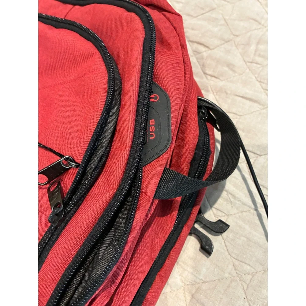 Lapsouno Laptop Backpack Red